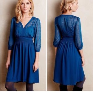 Elegant Blue Women's Dress